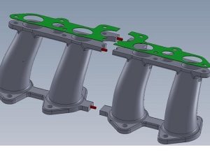 Collecteur Admission Rallye 2 et Rallye 3, en ONYX/Carbone